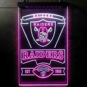 Las Vegas Raiders EST 1960 Neon-Like LED Sign