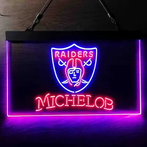 Las Vegas Raiders Michelob Neon-Like LED Sign