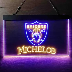 Las Vegas Raiders Michelob Neon-Like LED Sign