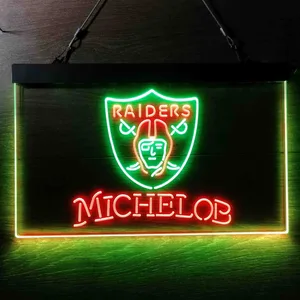 Las Vegas Raiders Michelob Neon-Like LED Sign