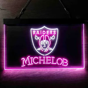 Las Vegas Raiders Michelob Neon-Like LED Sign