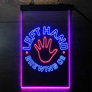 Left Hand Brewing Company Hand Logo Neon-Like LED Sign