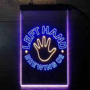 Left Hand Brewing Company Hand Logo Neon-Like LED Sign