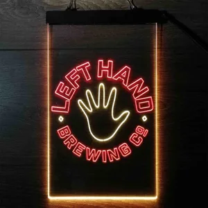 Left Hand Brewing Company Hand Logo Neon-Like LED Sign