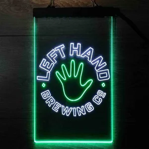 Left Hand Brewing Company Hand Logo Neon-Like LED Sign