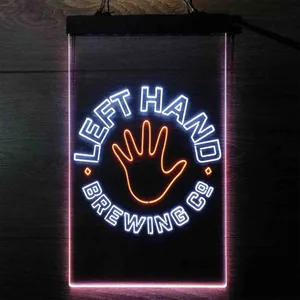 Left Hand Brewing Company Hand Logo Neon-Like LED Sign