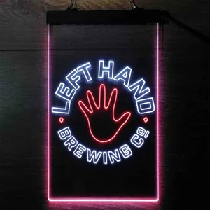 Left Hand Brewing Company Hand Logo Neon-Like LED Sign