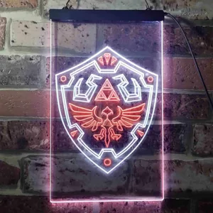 Legend of Zelda Hylian Shield Neon-Like LED Sign