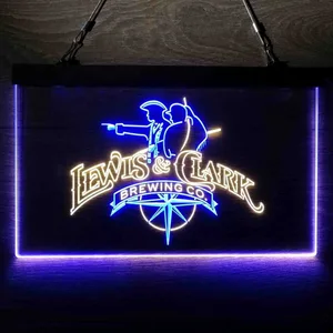Lewis & Clark Brewing Co. Vintage Logo Neon-Like LED Sign