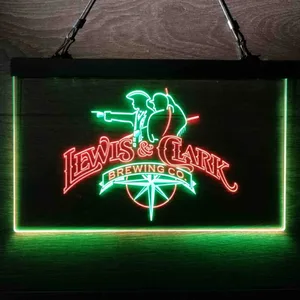 Lewis & Clark Brewing Co. Vintage Logo Neon-Like LED Sign