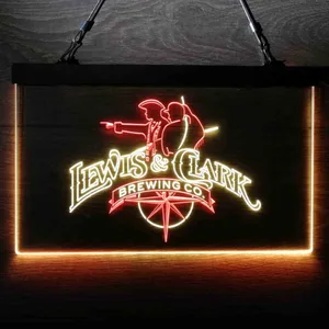Lewis & Clark Brewing Co. Vintage Logo Neon-Like LED Sign