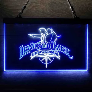 Lewis & Clark Brewing Co. Vintage Logo Neon-Like LED Sign