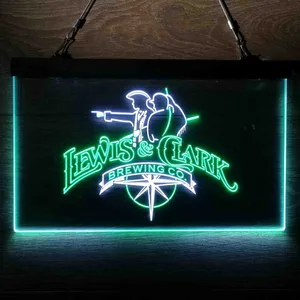 Lewis & Clark Brewing Co. Vintage Logo Neon-Like LED Sign