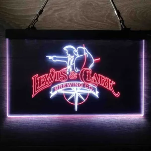 Lewis & Clark Brewing Co. Vintage Logo Neon-Like LED Sign