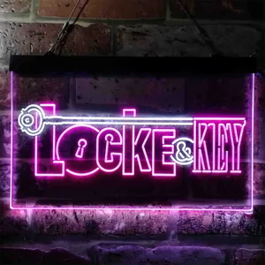 Locke & Key Neon-Like LED Sign