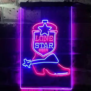 Lone Star Beer - Shoe Neon-Like LED Sign
