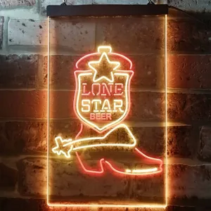 Lone Star Beer - Shoe Neon-Like LED Sign