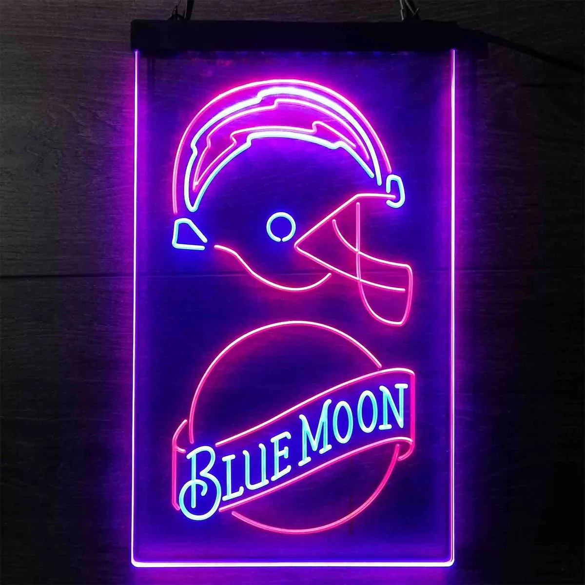 Los Angeles Chargers Blue Moon Neon-Like LED Sign