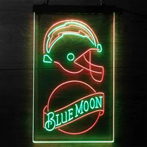 Los Angeles Chargers Blue Moon Neon-Like LED Sign