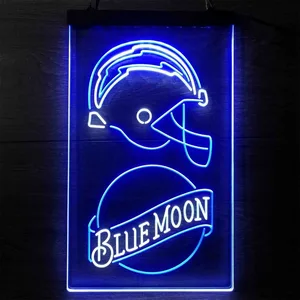 Los Angeles Chargers Blue Moon Neon-Like LED Sign