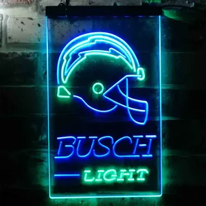 Los Angeles Chargers Busch Light 2 Neon-Like LED Sign
