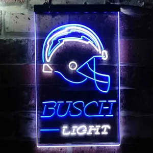 Los Angeles Chargers Busch Light 2 Neon-Like LED Sign