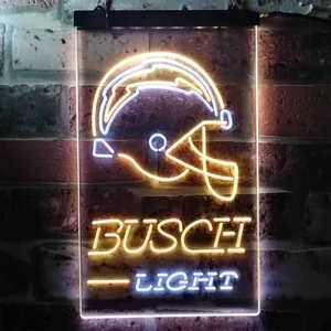 Los Angeles Chargers Busch Light 2 Neon-Like LED Sign