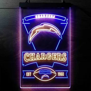 Los Angeles Chargers EST 1960 Neon-Like LED Sign