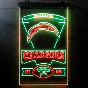 Los Angeles Chargers EST 1960 Neon-Like LED Sign