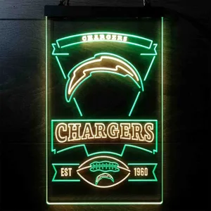Los Angeles Chargers EST 1960 Neon-Like LED Sign