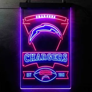 Los Angeles Chargers EST 1960 Neon-Like LED Sign