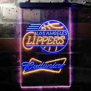 Los Angeles Clippers Budweiser Neon-Like LED Sign