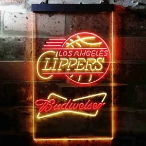 Los Angeles Clippers Budweiser Neon-Like LED Sign