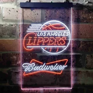 Los Angeles Clippers Budweiser Neon-Like LED Sign