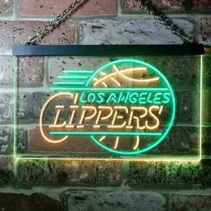 Los Angeles Clippers Logo Neon-Like LED Sign - Legacy Edition