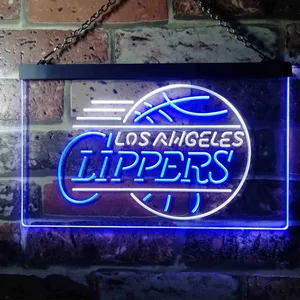 Los Angeles Clippers Logo Neon-Like LED Sign - Legacy Edition