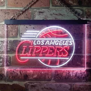 Los Angeles Clippers Logo Neon-Like LED Sign - Legacy Edition