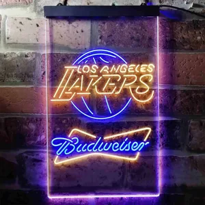 Los Angeles Lakers Budweiser Neon-Like LED Sign