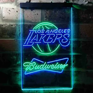 Los Angeles Lakers Budweiser Neon-Like LED Sign