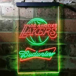 Los Angeles Lakers Budweiser Neon-Like LED Sign