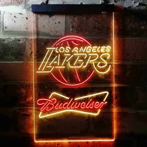 Los Angeles Lakers Budweiser Neon-Like LED Sign