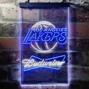 Los Angeles Lakers Budweiser Neon-Like LED Sign