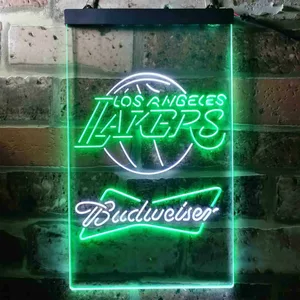 Los Angeles Lakers Budweiser Neon-Like LED Sign