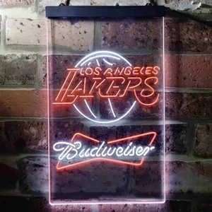 Los Angeles Lakers Budweiser Neon-Like LED Sign