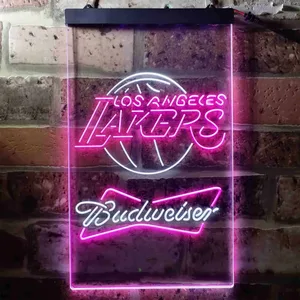 Los Angeles Lakers Budweiser Neon-Like LED Sign