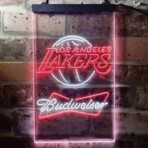 Los Angeles Lakers Budweiser Neon-Like LED Sign