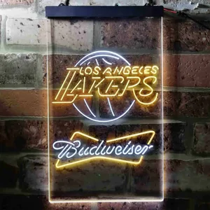 Los Angeles Lakers Budweiser Neon-Like LED Sign