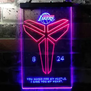 Los Angeles Lakers Kobe 8 24 Neon-Like LED Sign