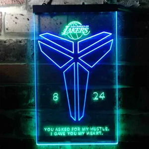 Los Angeles Lakers Kobe 8 24 Neon-Like LED Sign