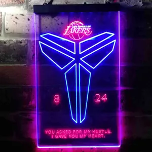 Los Angeles Lakers Kobe 8 24 Neon-Like LED Sign